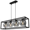 Metalowa Lampa z Kloszami ze Szkła Metalowa Lampa z Kloszami ze Szkła