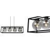 Lampa z Kloszami Szklane Przydymione Kule Lampa z Kloszami Szklane Przydymione Kule