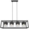 Metalowa Lampa z Chromowanymi Szklanymi Kloszami Metalowa Lampa z Chromowanymi Szklanymi Kloszami