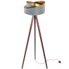 Nowoczesne Lampa Podłogowa na Trójnogu z Asymetrycznym Abażurem