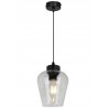 Designerska Lampa Wisząca RIJEKA z Nieregularnym Szklanym Kloszem Designerska Lampa Wisząca RIJEKA z Nieregularnym Szklanym Kloszem