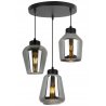 Nowoczesna Lampa Wisząca RIJEKA na Podsufitce Szklane Klosze Nowoczesna Lampa Wisząca RIJEKA na Podsufitce Szklane Klosze