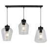 Elegancka Lampa RIJEKA Wisząca na Listwie Szklane Klosze Elegancka Lampa RIJEKA Wisząca na Listwie Szklane Klosze