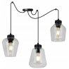 Elegancka Lampa Wisząca Szklane Klosze RIJEKA Pająk Elegancka Lampa Wisząca Szklane Klosze RIJEKA Pająk