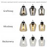 Lampa Wisząca RIJEKA Szklane Klosze w Kolorach do Wyboru Lampa Wisząca RIJEKA Szklane Klosze w Kolorach do Wyboru