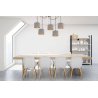 Regulowana Lampa Pająk w Loftowej Jadalni w Skandynawskim Stylu
