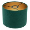 Nowoczesny Abażur Welurowy Złoty Środek 20 cm Nowoczesny Abażur Welurowy Złoty Środek 20 cm