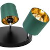 Elegancka Lampa Sufitowa Zielono Złota
