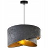 Lampa Wisząca Żyrandol Sufitowa Złoty Abażur Welur Lampa Wisząca Żyrandol Sufitowa Złoty Abażur Welur