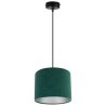 Lampa Wisząca Żyrandol Sufitowa Chrom Abażur Welur Lampa Wisząca Żyrandol Sufitowa Chrom Abażur Welur