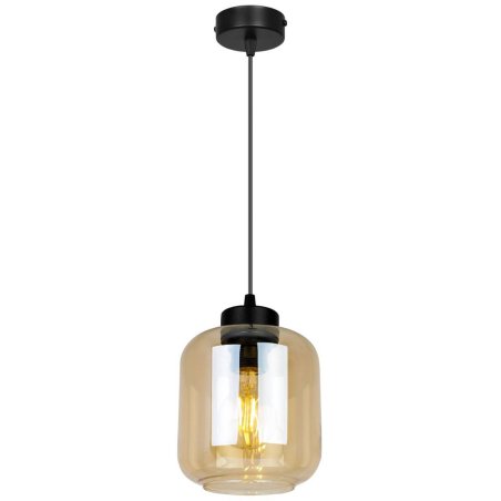 Lampa Wisząca Nowoczesna Elegancka Szklany Klosz