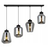 Lampa z Kloszami z Przydymionego Szkła Lampa z Kloszami z Przydymionego Szkła