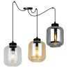 Lampa Wisząca z Kloszami z Barwionego Szkła Lampa Wisząca z Kloszami z Barwionego Szkła