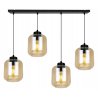 Modernistyczna Lampa Na Listwie Miodowe Szklane Klosze Modernistyczna Lampa Na Listwie Miodowe Szklane Klosze