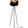 Elegancki Trójnóg Czarno Złoty Abażur Elegancki Trójnóg Czarno Złoty Abażur