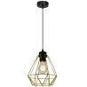 Lampa Wisząca ze Złotym Kloszem w Kształcie Diamentu Lampa Wisząca ze Złotym Kloszem w Kształcie Diamentu