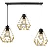Lampa ze Złotymi Kloszami w Kształcie Diamentów Lampa ze Złotymi Kloszami w Kształcie Diamentów