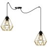 Lampa Wisząca Złote Klosze SPIDER NUVOLA GOLD