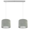 Lampa Na Listwie Mediolan z Abażurami z Weluru metaliczny środek Lampa Na Listwie Mediolan z Abażurami z Weluru metaliczny środek
