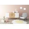 Designerska Lampa Na Listwie Mediolan Welurowe Abażury do Salonu Designerska Lampa Na Listwie Mediolan Welurowe Abażury do Salonu