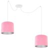 Różowa Lampa Lampa Spider MEDIOLAN Białe detale