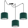 Lampa Wisząca Pająk MEDIOLAN Żyrandol Abażury Welurowe Lampa Wisząca Pająk MEDIOLAN Żyrandol Abażury Welurowe