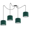 Designerska Lampa Sufitowa Żyrandol Spider MEDIOLAN Welur Designerska Lampa Sufitowa Żyrandol Spider MEDIOLAN Welur