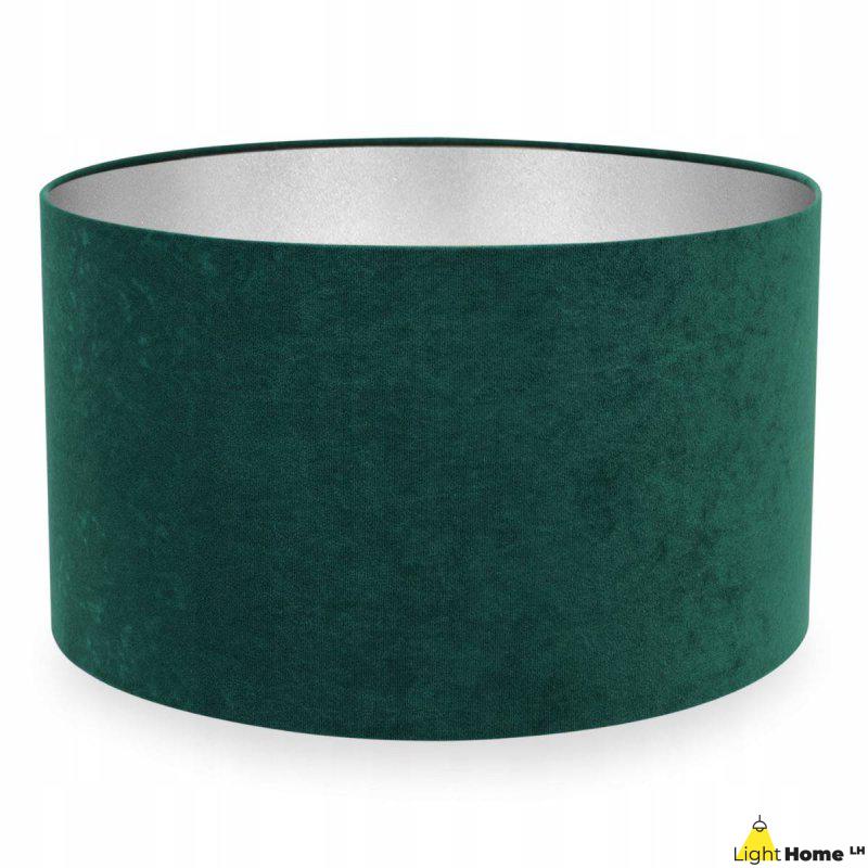 Elegancki Abażur Welurowy 35 cm MEDIOLAN Zielony