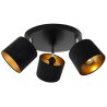 Elegancka Lampa Sufitowa z Abażurami MEDIOLAN Czarno Złota Lampa Elegancka Lampa Sufitowa z Abażurami MEDIOLAN Czarno Złota Lampa
