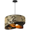 Lampa Wisząca Żyrandol WERONA Wzorzysty Abażur Złoty Wzór Lampa Wisząca Żyrandol WERONA Wzorzysty Abażur Złoty Wzór