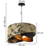 Wymiary Lampy Z Abażurem WERONA Wymiary Lampy Z Abażurem WERONA