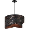 Elegancka Lampa Wisząca z Abażurem Różowe Złoto Marmur WERONA Elegancka Lampa Wisząca z Abażurem Różowe Złoto Marmur WERONA