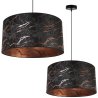 Lampa Wisząca WERONA z Nowoczesnym Abażurem Marmur Miedź