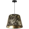 Nowoczesna Lampa Wisząca Stożkowy Abażur WERONA Złoty Wzór Nowoczesna Lampa Wisząca Stożkowy Abażur WERONA Złoty Wzór