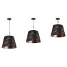 Lampa Wisząca z Abażuem Rose Gold WERONA Regulacja Wysokości Lampa Wisząca z Abażuem Rose Gold WERONA Regulacja Wysokości