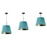  Lampa Wisząca z Abażurem WERONA Niebieska z Regulacją