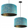 Elegancka Lampa Wisząca z Abażurem WERONA Niebieska Lampa
