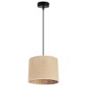 Stylowa Lampa Wisząca Zwis z Abażurem Jutowym 20 cm Stylowa Lampa Wisząca Zwis z Abażurem Jutowym 20 cm