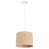 Lampa Wisząca Zwis z Abażurem Naturalnym Jutowym