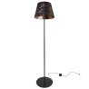 Nowoczesna Lampa Podłogowa Stojąca z Abażurem w Kształcie Stożka Czarno złotym Nowoczesna Lampa Podłogowa Stojąca z Abażurem w Kształcie Stożka Czarno złotym