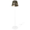 Stylowa Lampa Podłogowa z Abażurem w Kształcie Stożka Złoto Czarny Kolor Stylowa Lampa Podłogowa z Abażurem w Kształcie Stożka Złoto Czarny Kolor