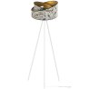 Elegancka Lampa Podłogowa z Nowoczesnym Abażurem WERONA Trójnóg Metal Elegancka Lampa Podłogowa z Nowoczesnym Abażurem WERONA Trójnóg Metal