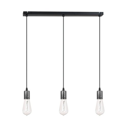 Wisząca Lampa Industrialna Edison Miedź Chrom