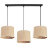 Stylowa Lampa Wisząca na Listwie z Abażurami Jutowymi