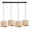Elegancka Lampa Wisząca z Abażurami JUTA na Listwie do Jadalni Elegancka Lampa Wisząca z Abażurami JUTA na Listwie do Jadalni