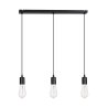 Industrialna lampa wisząca czarna listwa  Industrialna lampa wisząca czarna listwa