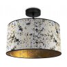 Elegancka Lampa Sufitowa Plafon WERONA Abstrakcyjny Abażur Biało Złoty Elegancka Lampa Sufitowa Plafon WERONA Abstrakcyjny Abażur Biało Złoty