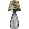 Lampa Nocna Na Metalowej Nodze z Abażurem Stożkowym WERONA