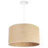 Elegancka Lampa Sufitowa Żyrandol z Abażurem Jutowym Beż Elegancka Lampa Sufitowa Żyrandol z Abażurem Jutowym Beż