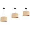Lampa Sufitowa Żyrandol z Naturalnym Abażurem Regulacja Wysokości Lampa Sufitowa Żyrandol z Naturalnym Abażurem Regulacja Wysokości